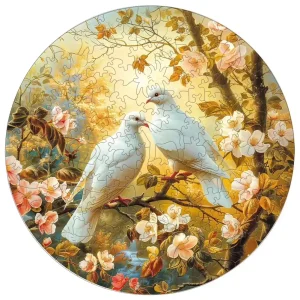 Pigeons Wooden Jigsaw Puzzle