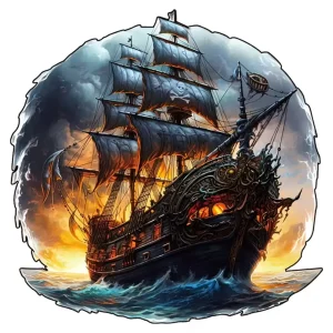 Pirate Ship Wooden Jigsaw Puzzle