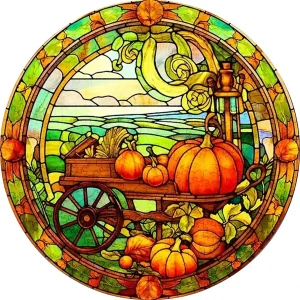Pumpkins Themed Wooden Jigsaw Puzzle