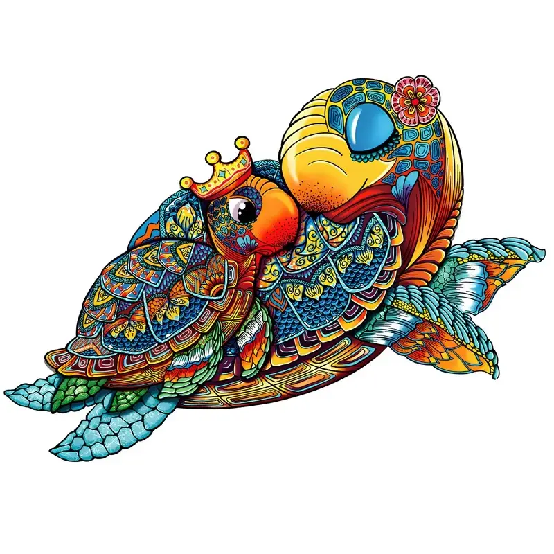 Royal Turtle Wooden Jigsaw Puzzle