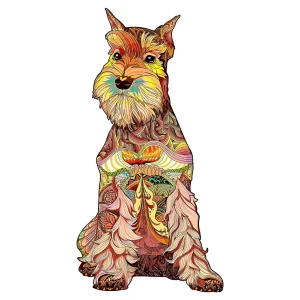 Schnauzer-Shape Wooden Jigsaw Puzzle