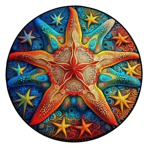 Sea Stars Wooden Jigsaw Puzzle