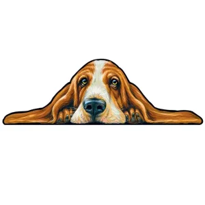 Sleepy Basset Hound Wooden Jigsaw Puzzle