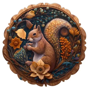 Squirrel Wooden Jigsaw Puzzle