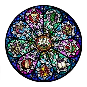 Stained Glass Art Wooden Jigsaw Puzzle