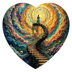Stairs To Heaven Wooden Jigsaw Puzzle