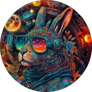 Steampunk Kangaroo Wooden Jigsaw Puzzle