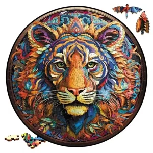 Tiger Themed Wooden Jigsaw Puzzle