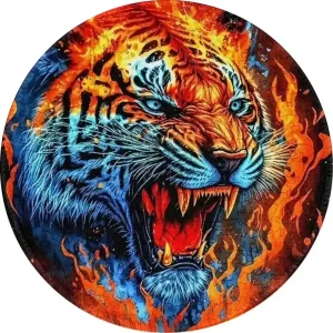 Tiger Themed Wooden Jigsaw Puzzle