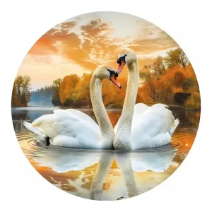 Two Swans Wooden Jigsaw Puzzle