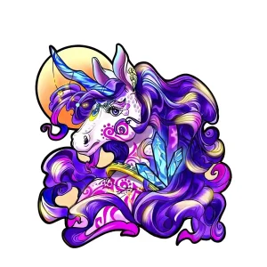 Unicorn Themed Wooden Jigsaw Puzzle