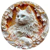 White Cat Wooden Jigsaw Puzzle