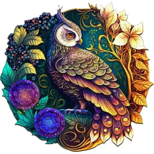 Wonderful Owl Wooden Jigsaw Puzzle