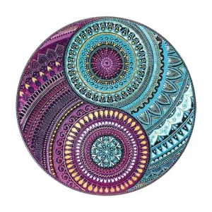 Yin Yang Mandala Style Wooden Jigsaw Puzzle