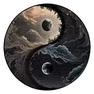 Yin Yang Two Worlds Wooden Jigsaw Puzzle